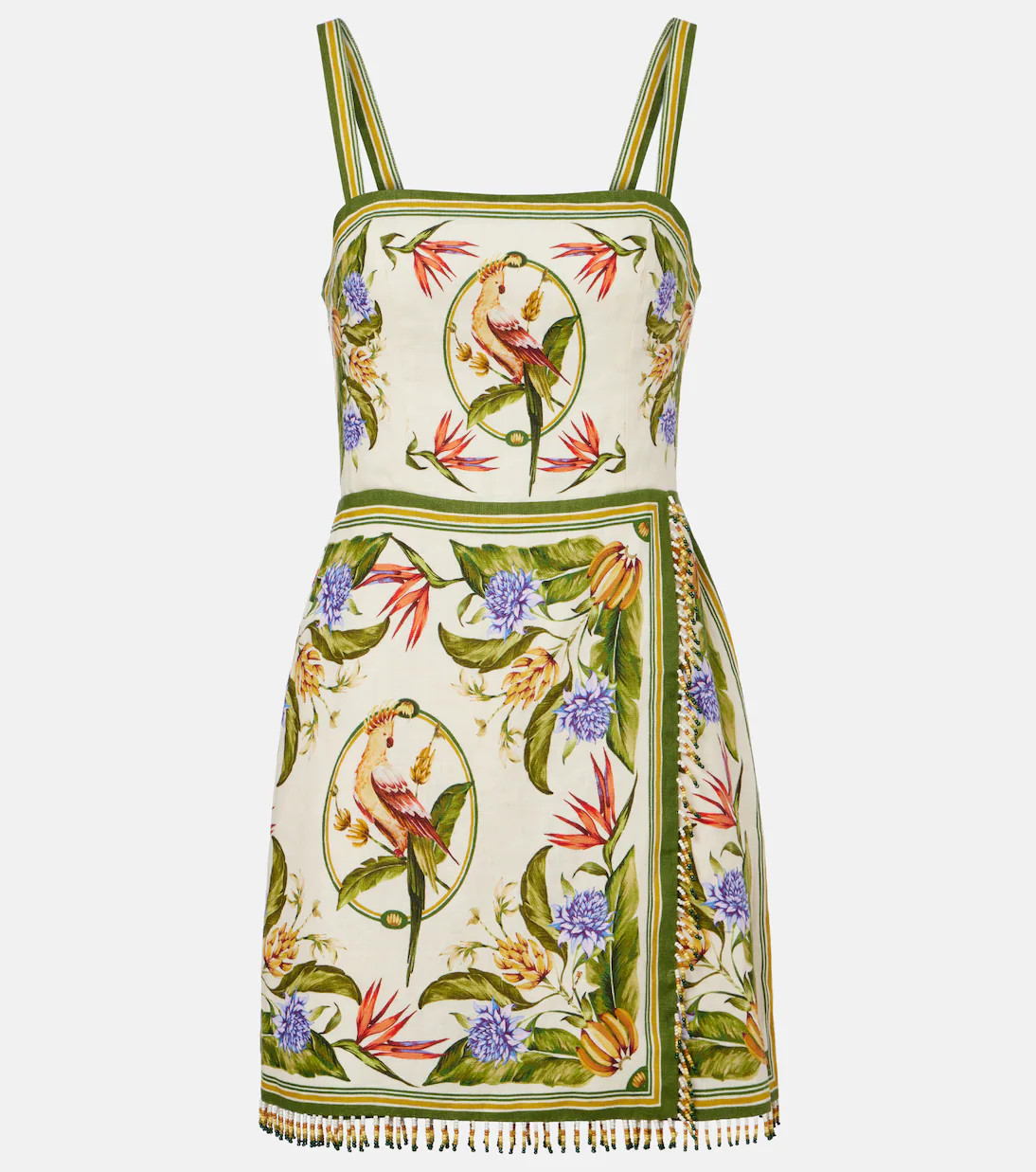 Printed linen minidress | Mytheresa (UK)