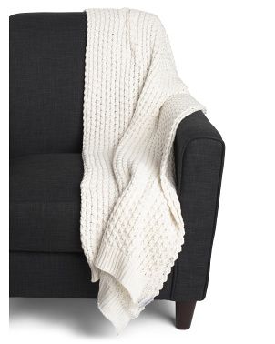 Honeycomb Chunky Knit Throw | Bed & Bath | Marshalls | Marshalls