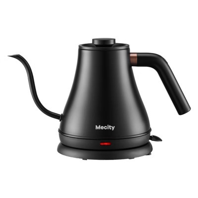 Mecity Gooseneck Electric Kettle, 27oz Stainless Steel, 1000W Fast Boil, Auto Shut-Off, Black | Target