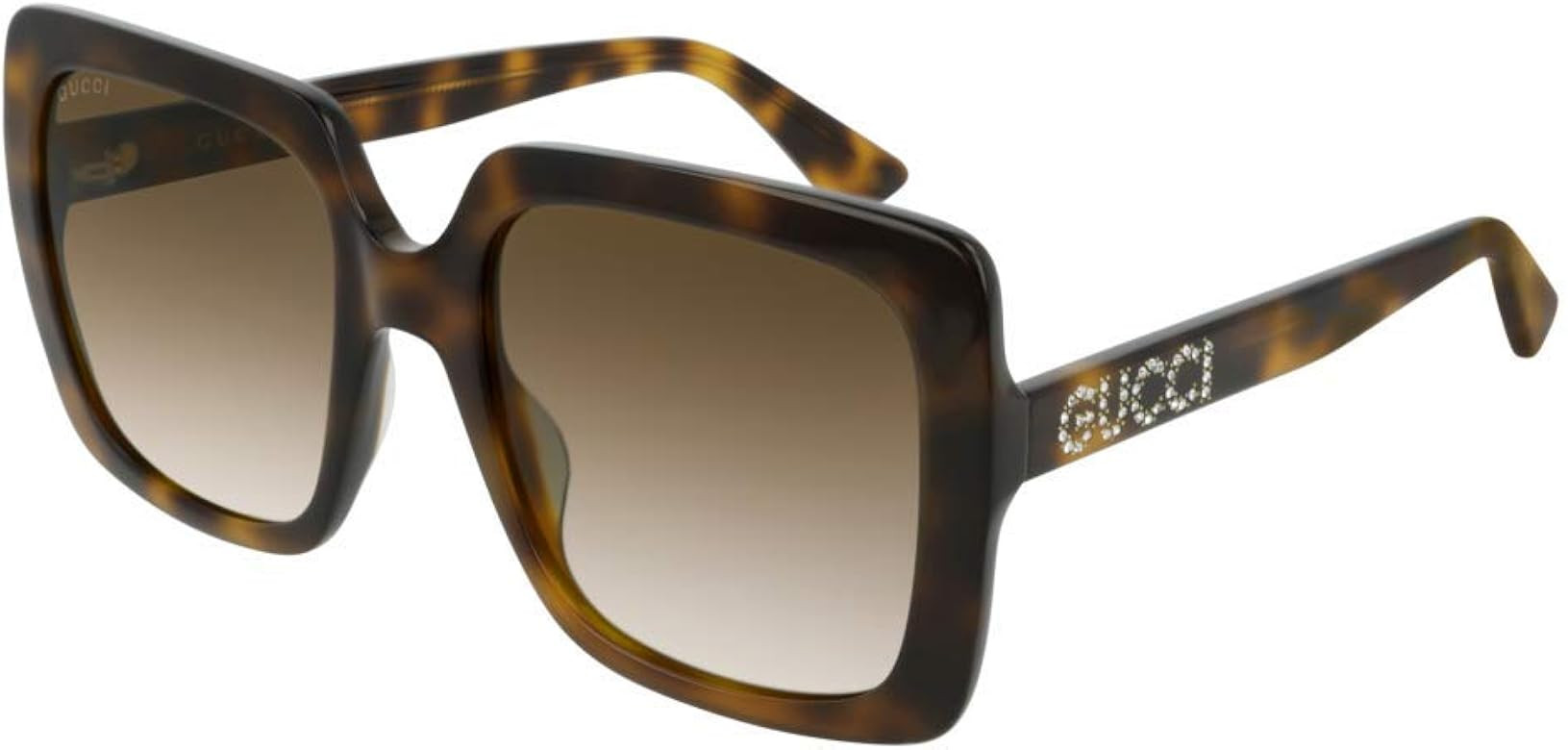 Gucci GG0418S Square Sunglasses For Women + BUNDLE with Designer iWear Eyewear Care Kit | Amazon (US)