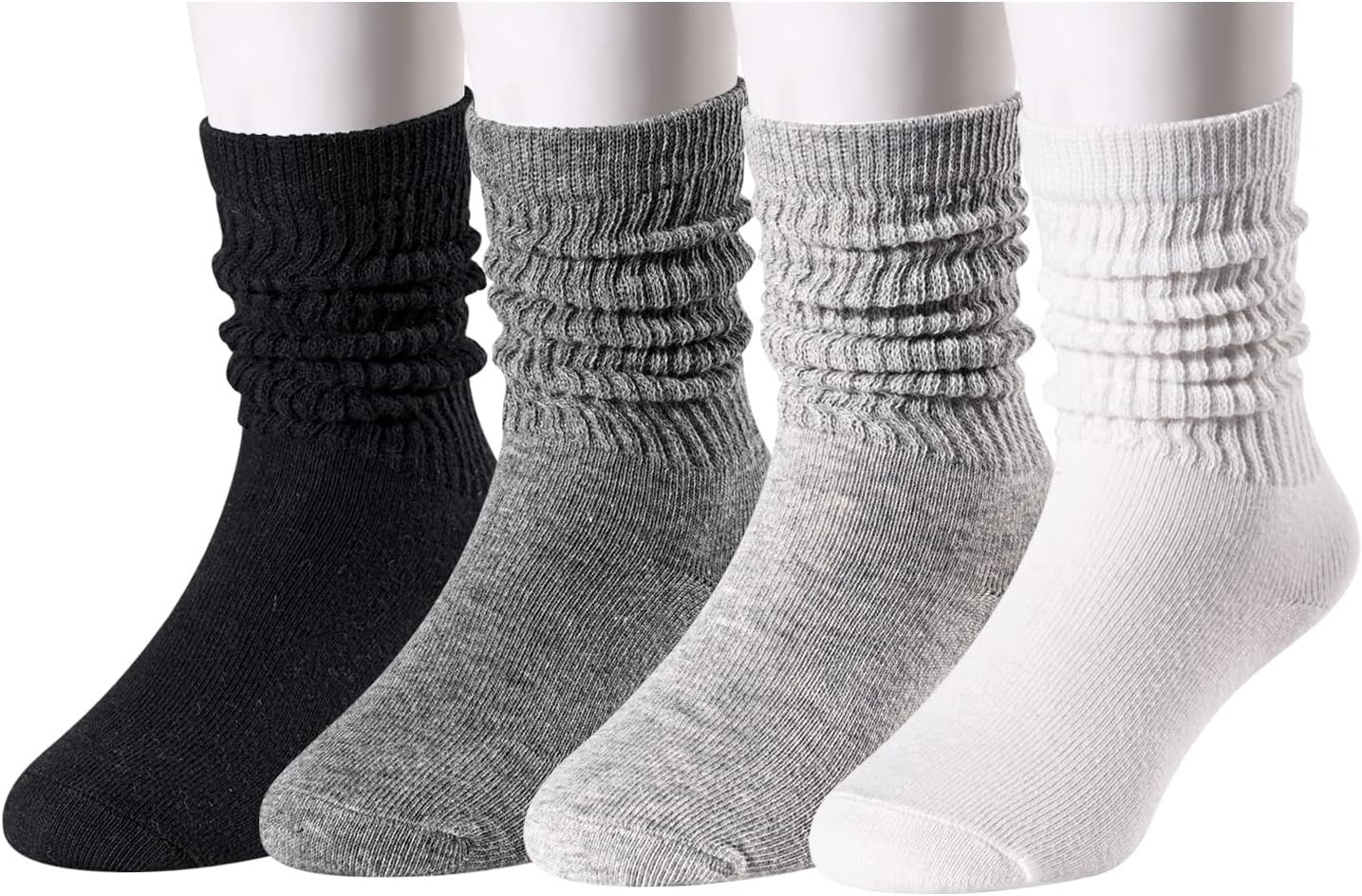 Zmart Little Girls Slouch Boots Socks 4 Pack, Toddler Girls Long Socks Kids 1-8 Years | Amazon (US)