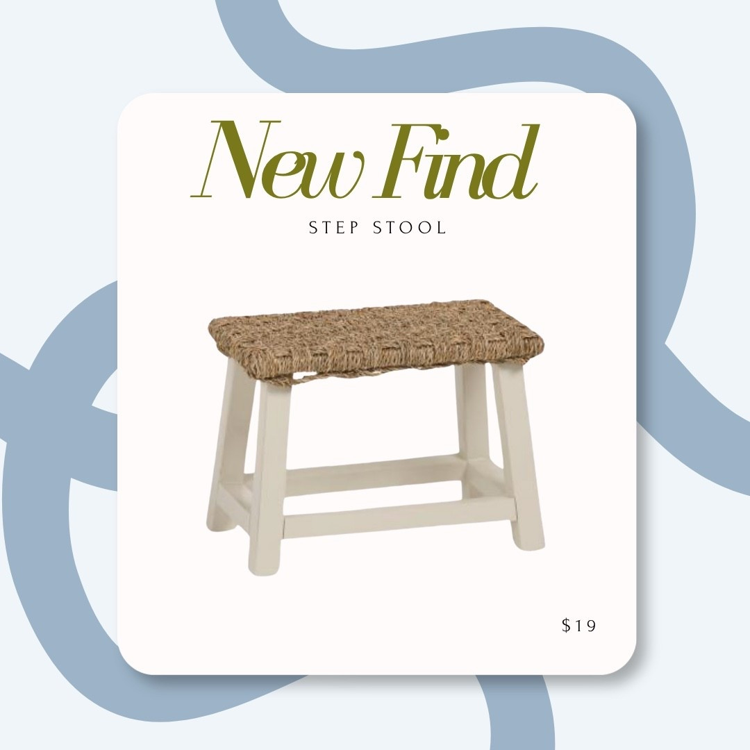 Cutest step stool under $20! Perfect for a kid’s bathroom , pantry or kitchen area without being an eyesore!