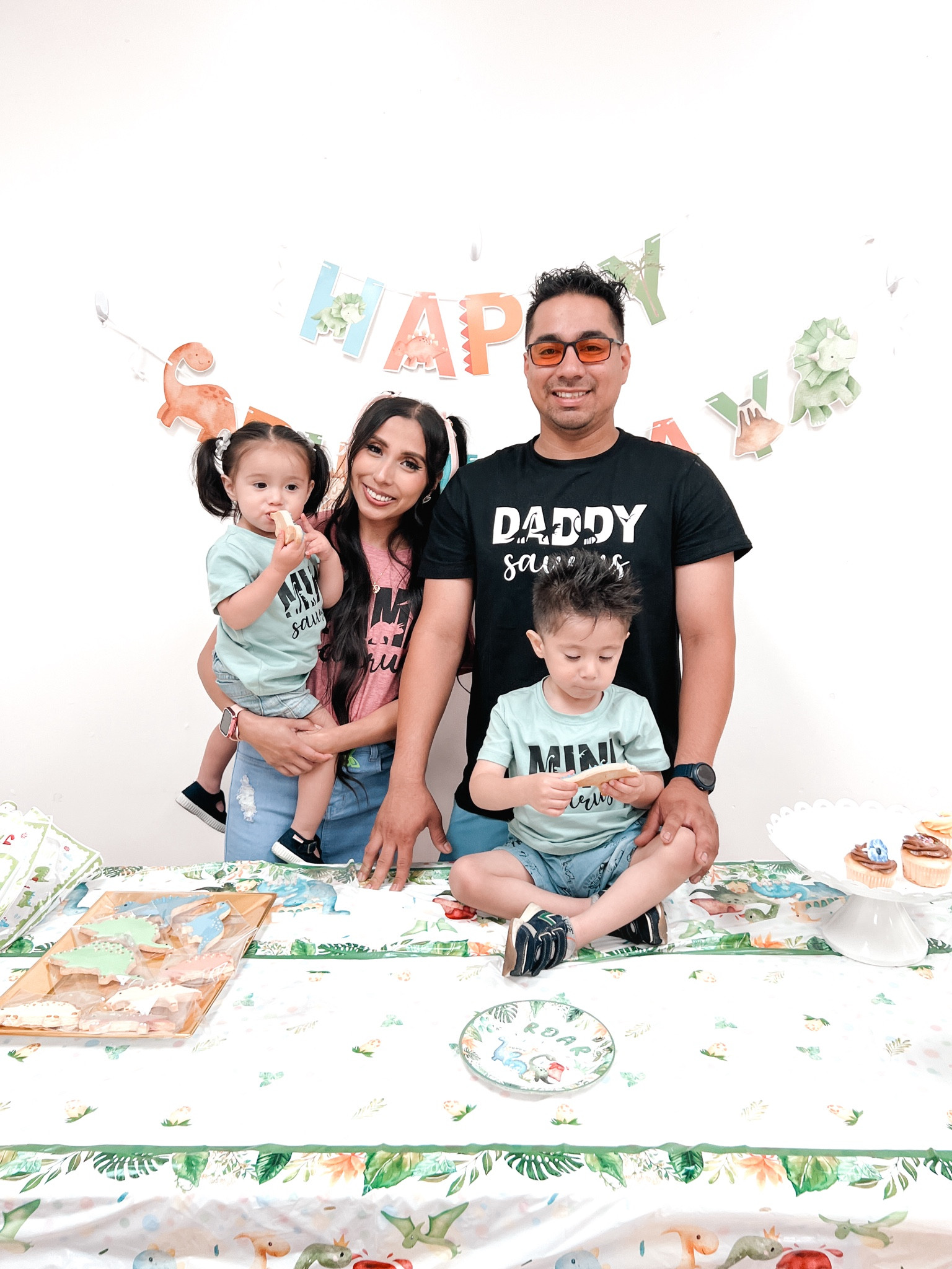 Dinosaur theme for my boy’s 3rd birthday! 🦕🦖🥳 We got these matching family tees from Temu! They’re actually amazing quality for the price. #temu #temufinds #matchingshirts 

#LTKFindsUnder50 #LTKParties