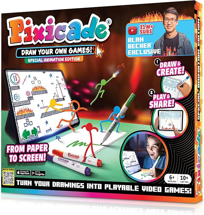 Pixicade! Special Animation Edition - Alan Becker | Turn Drawings Into Playable Video Games! | Do... | Amazon (US)