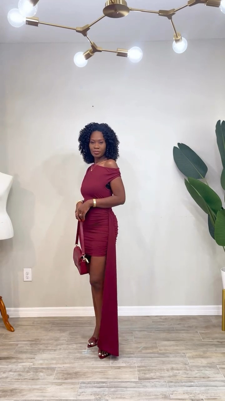 Get dressed with me in this dreamy burgundy moment! This one shoulder dress hugs in all the right places and gives effortless classy vibes from day to night.

Paired it with this matching @amazonfashion purse and these chic heels to complete the look simple, elegant, and so comfortable. The perfect trio for date night, events, or anytime you want to feel confident and put together.

Everything you see is from Amazon and fully linked on my Amazon Storefront🤍 

#fashionreelscreator #whattowearnow #postpartumbodylove #postpartumfashion #datenightoutfit #outfitinspirations #orlandoinfluencer #softmomera #orlandoinfluencers #momstylelife #amazonfashionfinds #burgundydress 

orlando fashion blogger, burgundy dress, classic, what to wear, how to style, burgundy fashion reels, winter fashion
