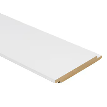 RELIABILT 5-1/4-in x 12-Feet Primed White MDF Shiplap Wall Plank ( 5.25-Sq. Feet ) | Lowe's