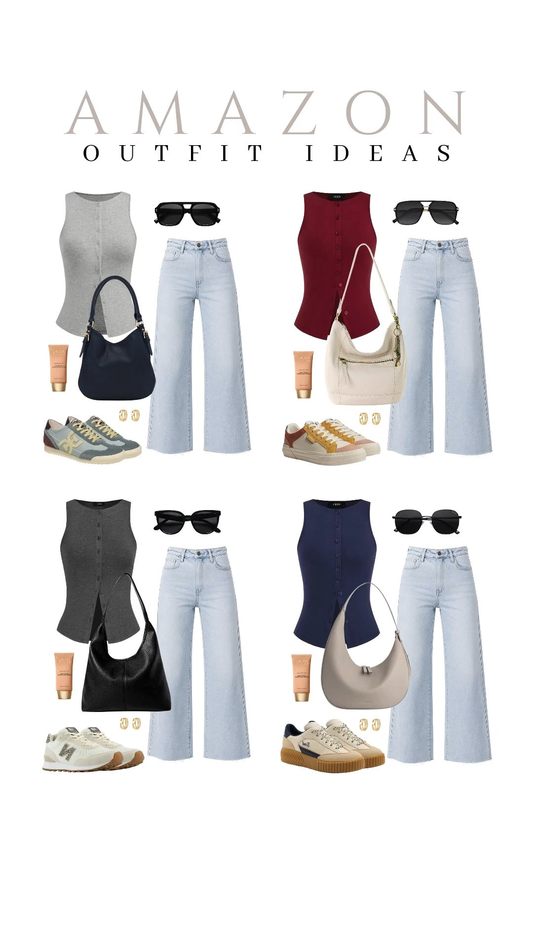 Styling these button-down tank tops five different ways, and they all look so chic! 

 #LTKSeasonal #LTKSaleAlert #LTKTravel