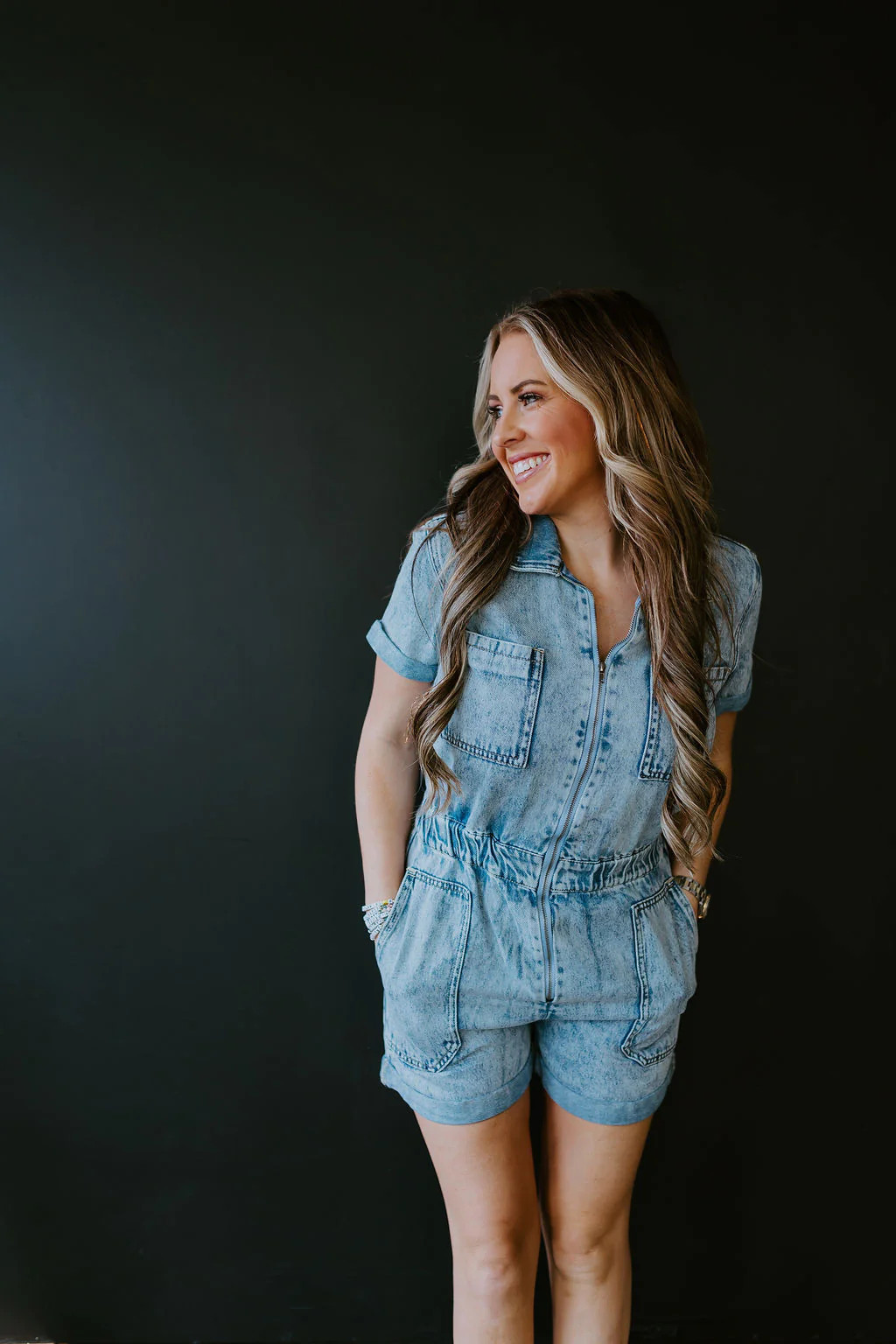 Perfect Denim Romper | Love story boutique