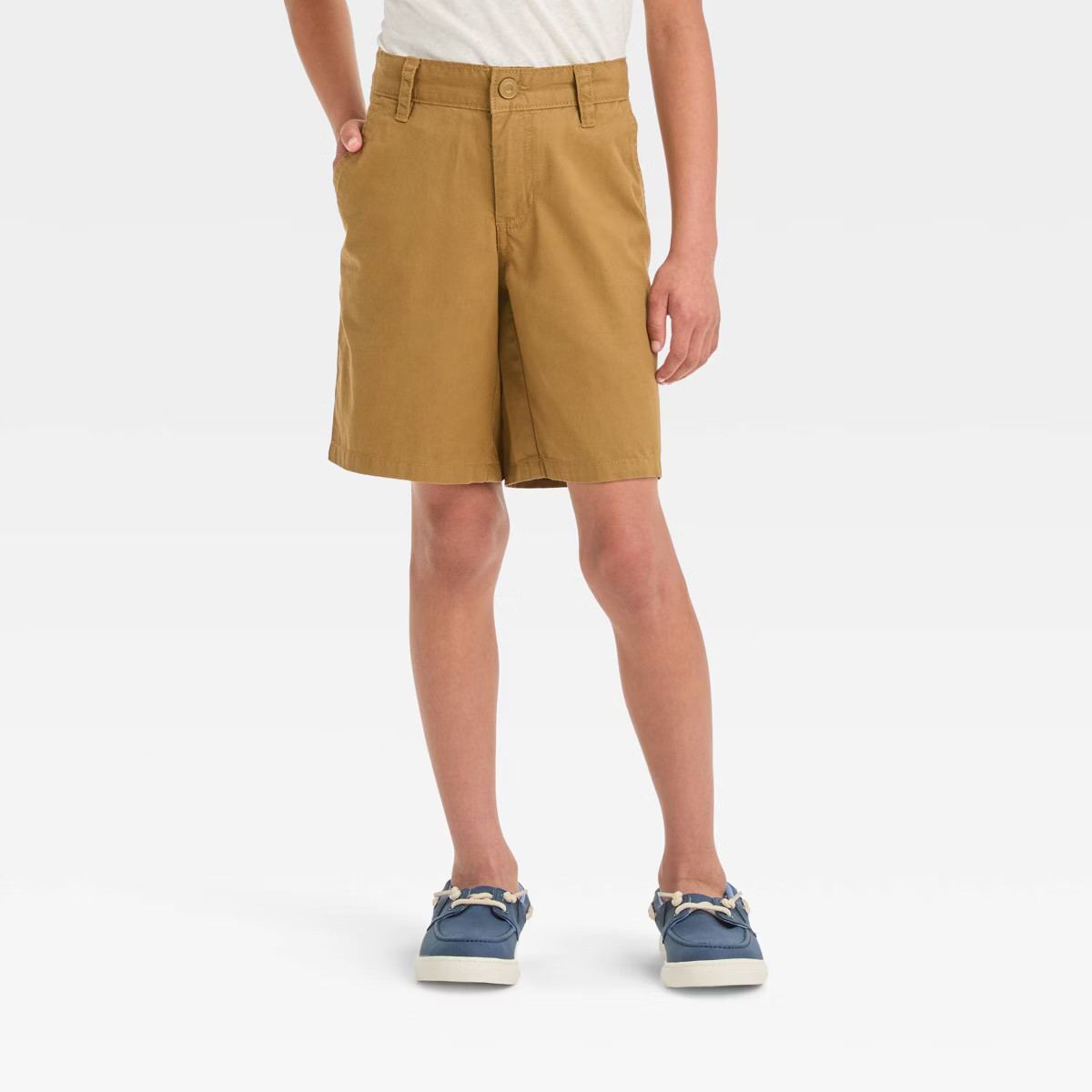 Boys' Flat Front 'At the Knee' Chino Shorts - Cat & Jack™ | Target