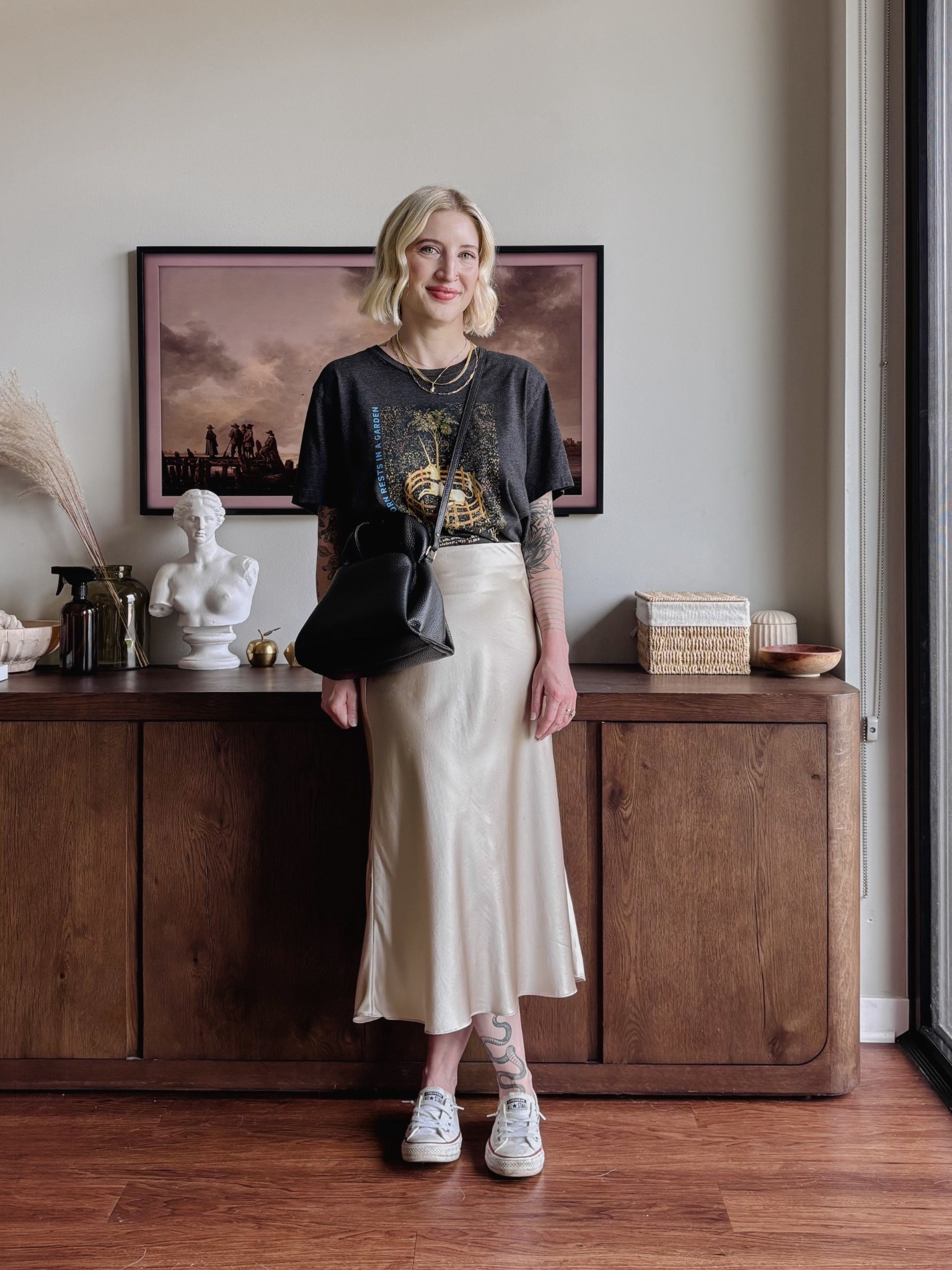 Silk skirt + graphic tee 💛

#LTKSeasonal #LTKFindsUnder100 #LTKStyleTip