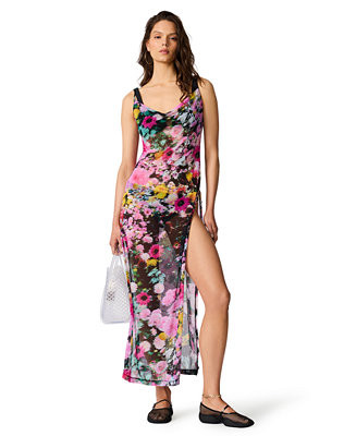 Steve MaddenWomen's Mesh Cowl Neck Cover-Up Maxi Dress | Macy's