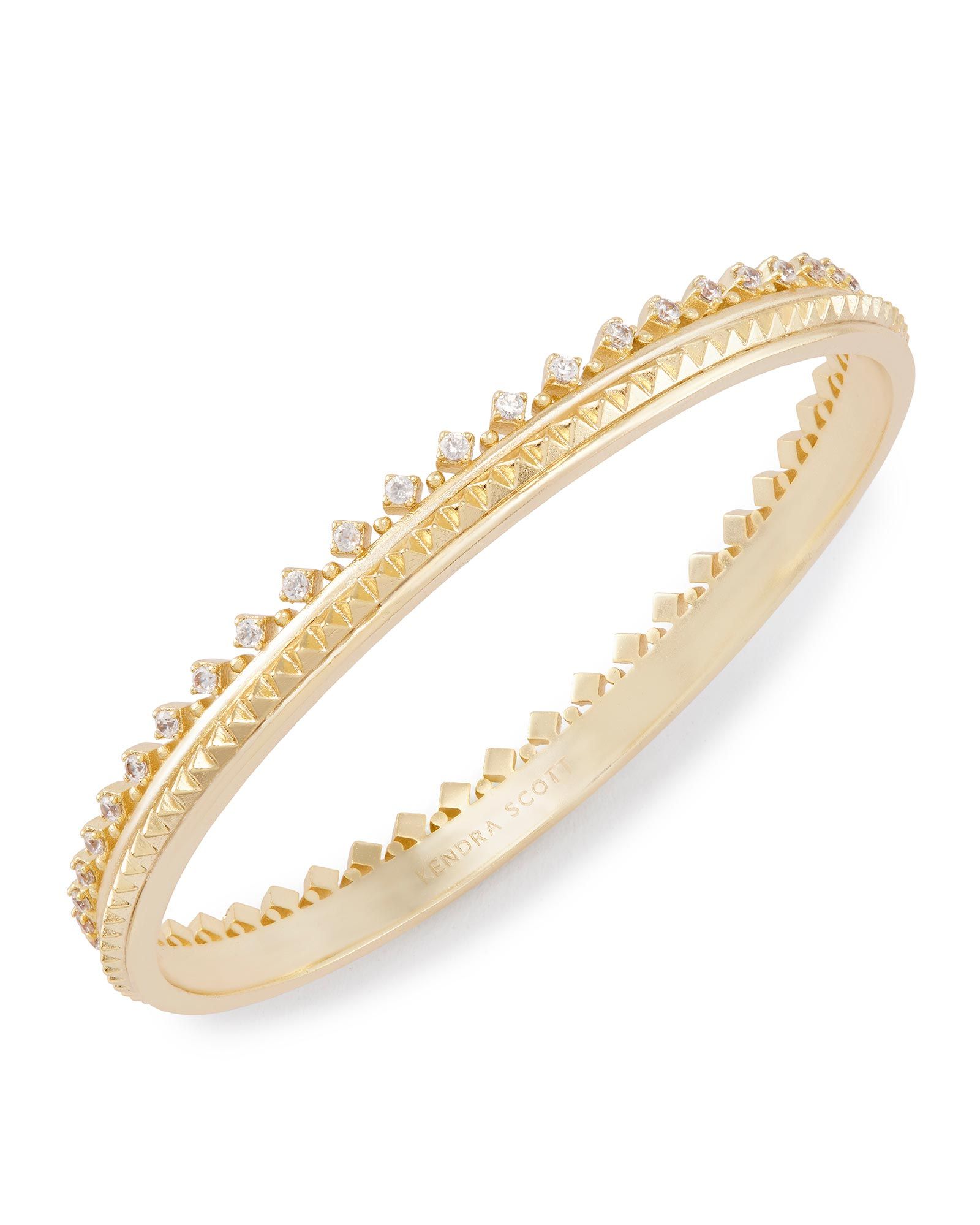 Mary Caroline Bangle Bracelet in Gold | Kendra Scott