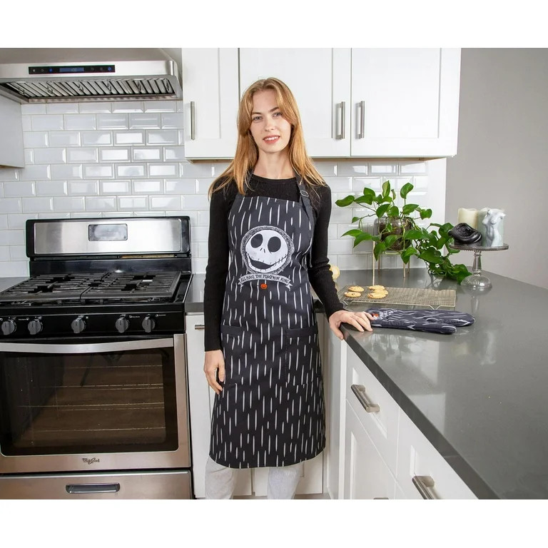 Disney The Nightmare Before Christmas Jack Skellington Kitchen Cooking Apron | Walmart (US)