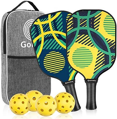 Gonex Pickleball Paddles Set of 2 Pickleball Racquet Lightweight Fiberglass Surface Polypropylene... | Amazon (US)