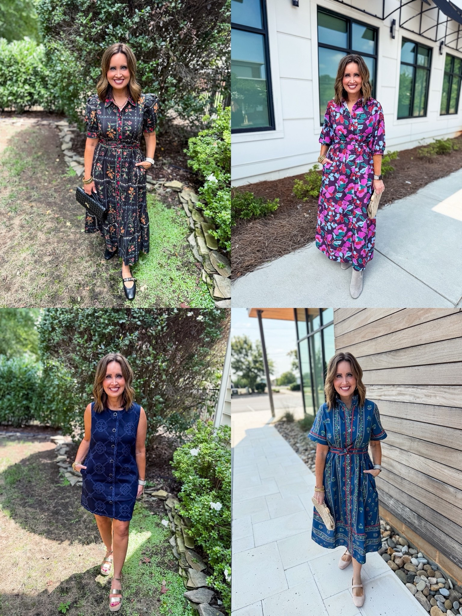 Early fall dresses

Size down in brown printed maxi, purple floral maxi, and blue floral midi dress

#LTKgrwm #LTKOver40 #LTKootd