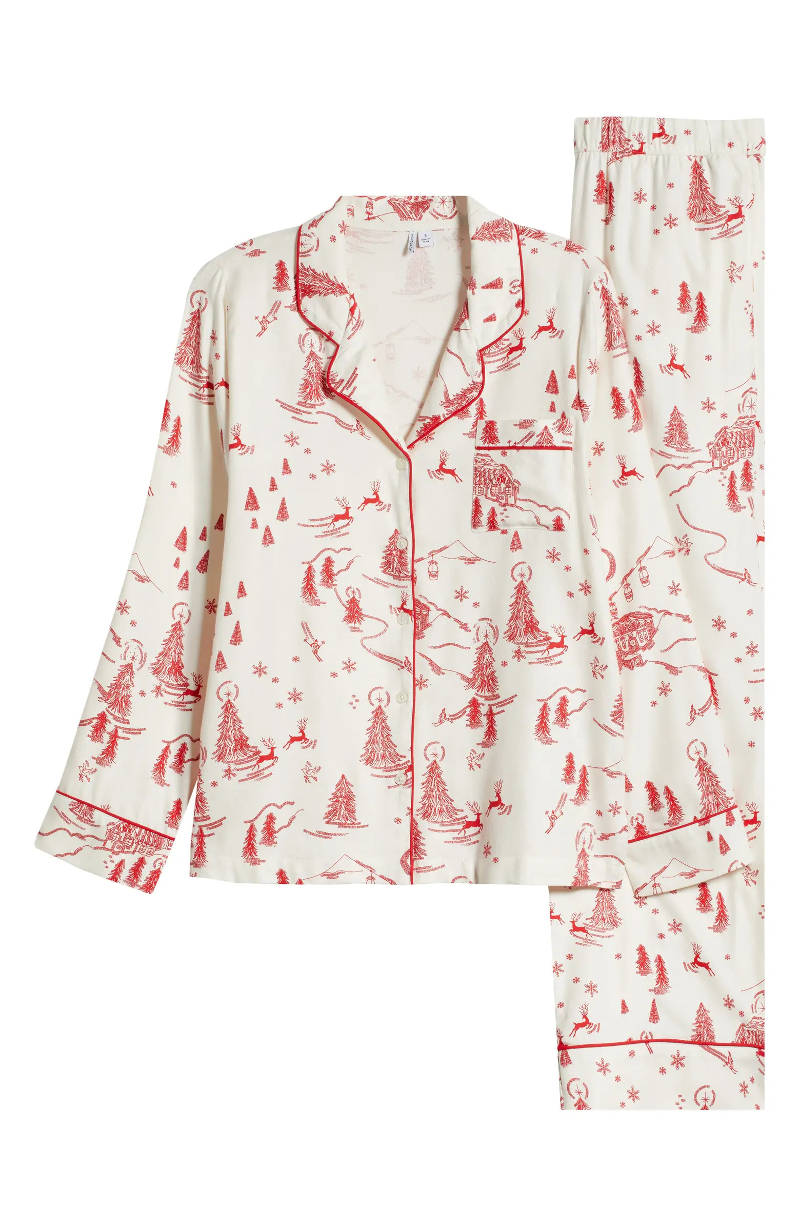 Nordstrom Plaid Cotton Blend Flannel Pajamas | Nordstrom | Nordstrom