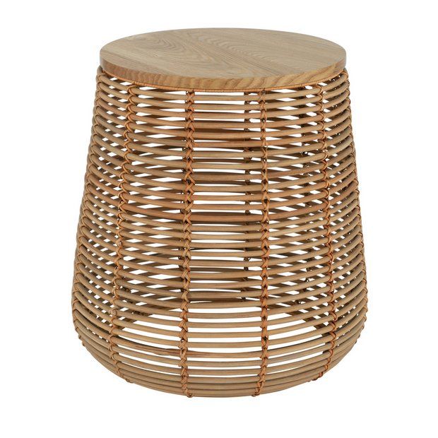 Habitat Hazel Natural Rattan Side Table919/4656 | argos.co.uk