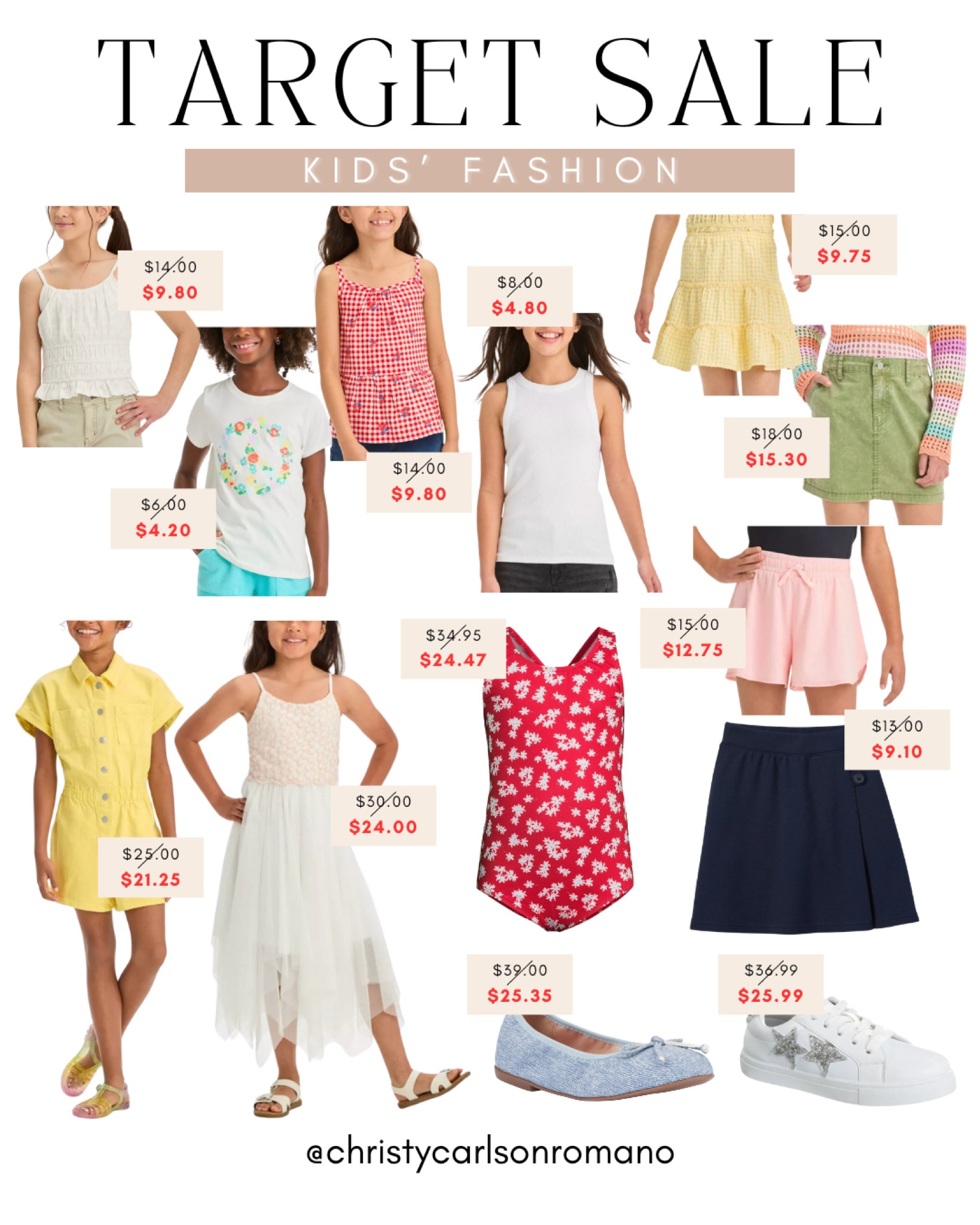 Attention to fellow Moms: It's Target Circle Week Sale! That means major savings on some seriously cute kids' fashion! Here are some adorable styles for your littles ones to wear this summer!
#summerlooks #affordablefinds #lookforless #wardroberefresh

#LTKSummerSales #LTKKids #LTKShoeCrush