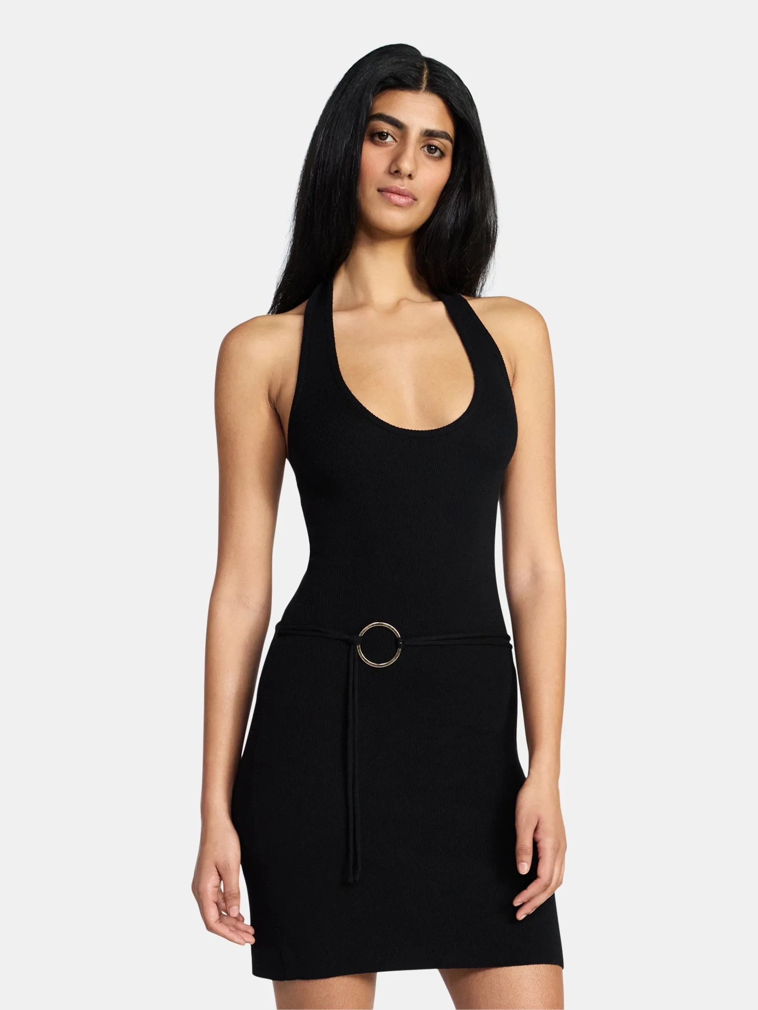 Madden NYC Women's Sleeveless Halter Dress, Sizes XXS-XXL | Walmart (US)