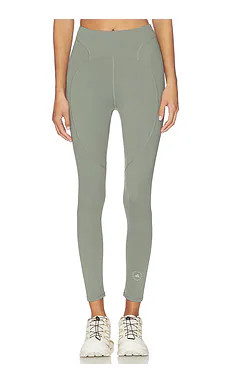 adidas by Stella McCartney True Purpose Training 7/8 Legging in Stone Green from Revolve.com | Revolve Clothing (Global)