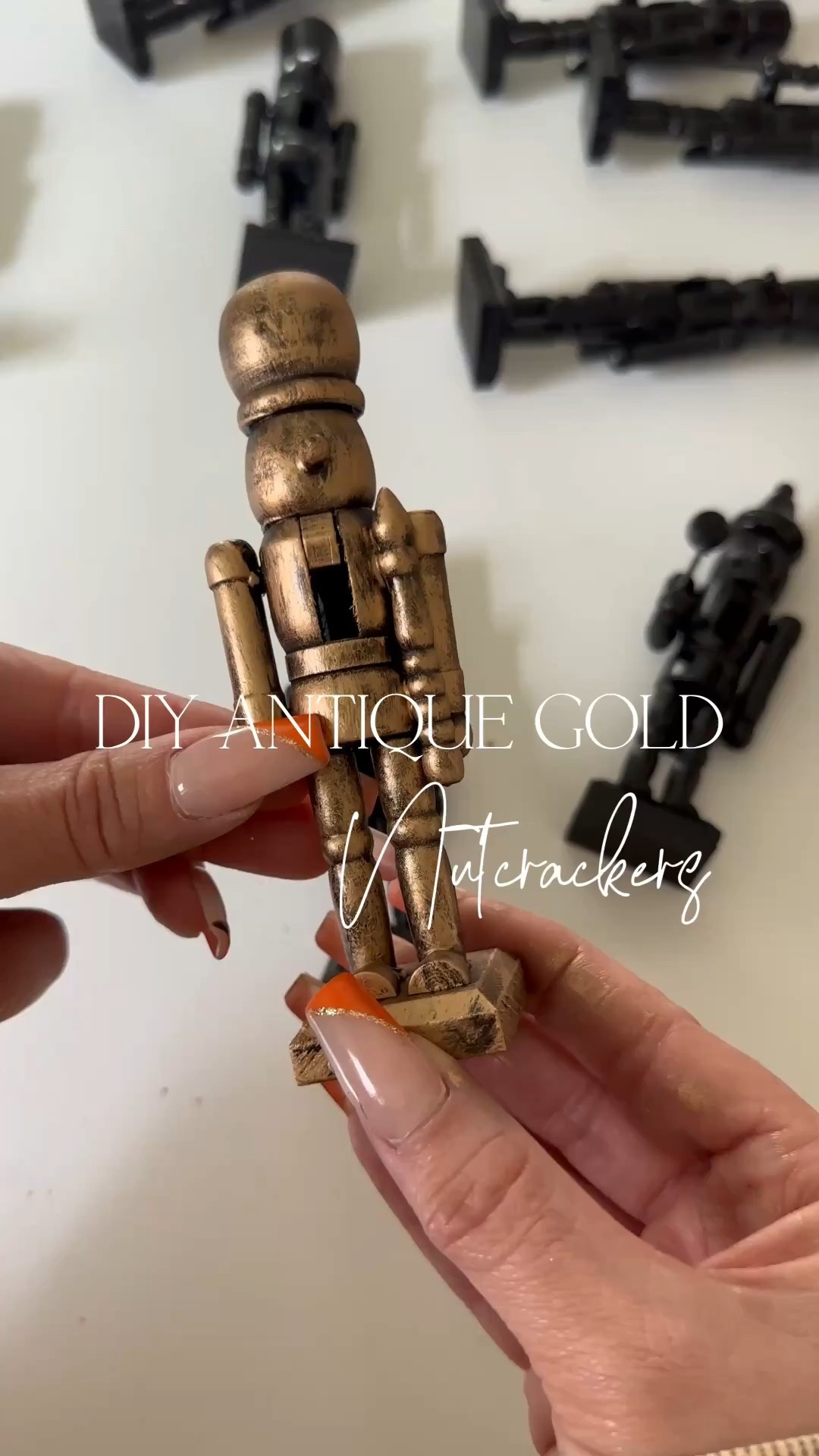 ✨DIY Antique Gold
Nutcrackers✨
These wood nutcrackers from Amazon got the easiest luxe makeover - just a little paint and gold finish to give them that antique designer look for the holidays. Perfect for anyone who loves a high-end vibe on a budget! Shop the exact ones I used + my favorite gold paint finds linked in my LTK🎄


#holidaydecor #amazonhomefinds #DIYchristmasdecor #affordableholidaydecor #luxehomedecor
#christmasDIY #oVer40style
#christianinfluencer #amazonfinds

#LTKHome #LTKStyleTip #LTKHoliday