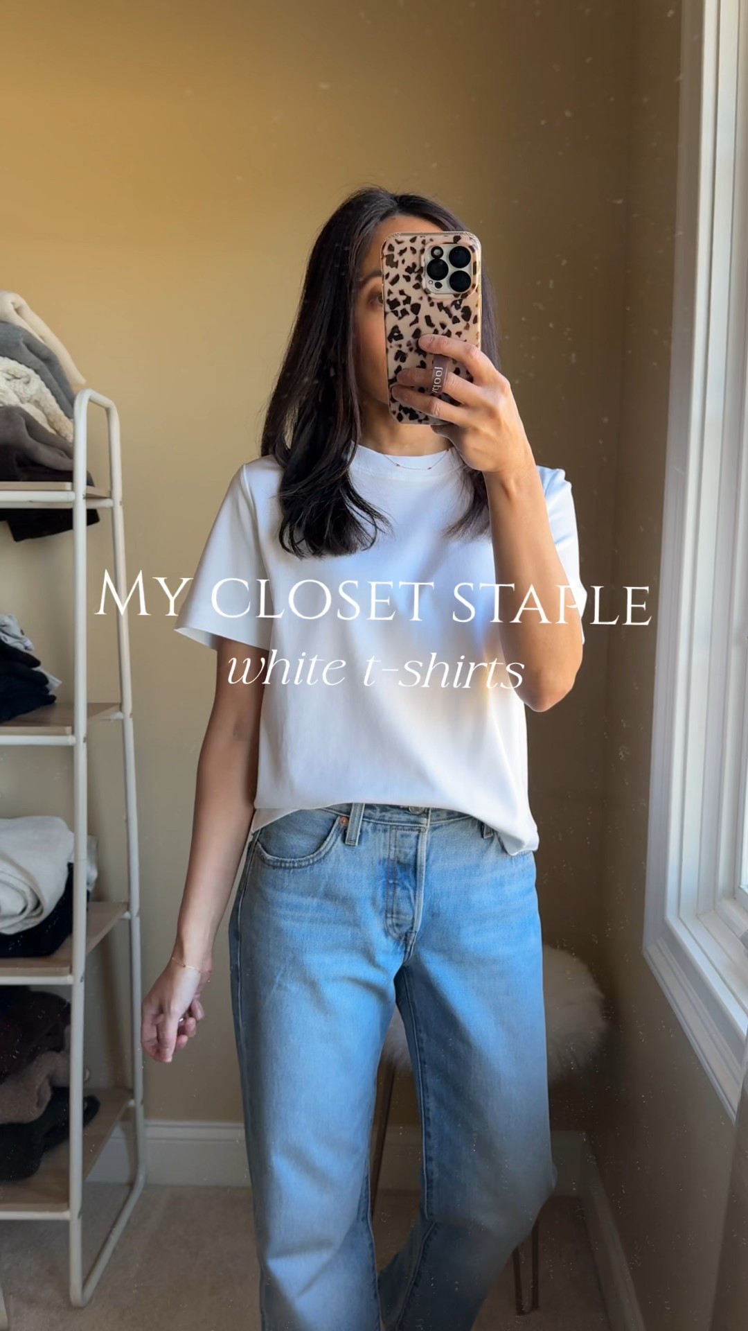 Spring outfits.
My closet staple white t-shirts. 
All 100% cotton, except Target option. 
- Everlane: in my true size. 
My most worn over the last two years. Great all around. No tuck. I have in gray and black as well. 
- Everlane: in a size up. 
I like his one for a more relaxed everyday basic tee. I can tuck this one in. 
I buy Everlane tees when they are on sale; on sale currently 3 for $69. 
- Target: in a size up. 
Ribbed and fitted. I sized up so it wouldn’t be snug, but you don’t have to. 
Especially good for layering to have the collar and / or hem peek out under sweaters or sweatshirts. 
- Aritzia: in a size up. 
Feels so luxe with the material that is more midweight and soft. Wear casually or elevated casual with a belt and accessories. 
- Cos: in a size up. 
Feels modern and chic. Nice midweight fabric that feels like it has some structure to it  Good one to dress up with trousers. High, thicker, ribbed collar is a nice detail. 

Classic straight leg jeans in a great true denim fabric: I size up. New wash is good. 
Ballet sneakers. Sneakerinas. True to size. 
Delicate heart necklace and heart bracelet are nice simple pieces. 



#LTKstorytime #LTKSaleAlert #LTKOver40