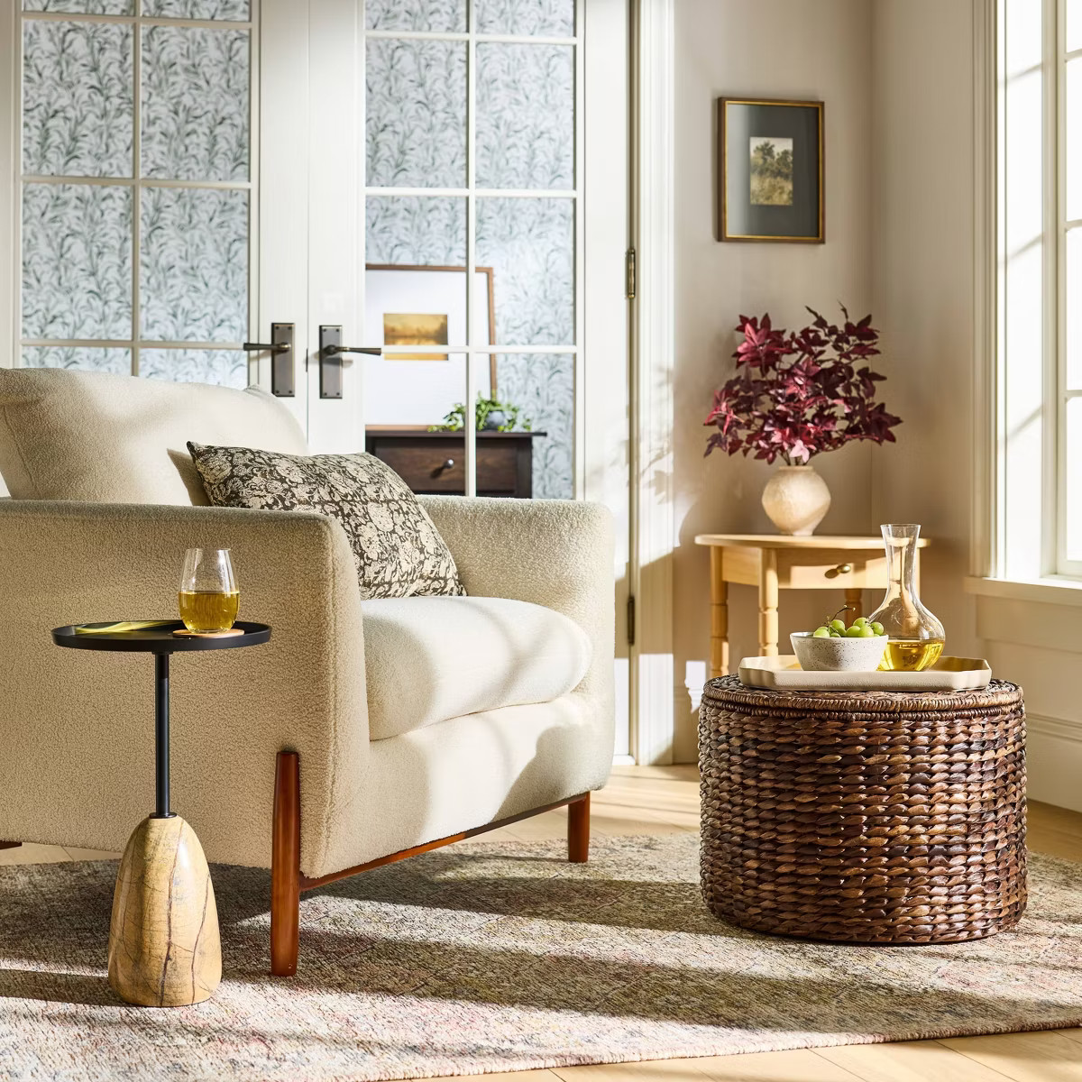 Marble Drink Table with Metal Top - Threshold™ designed with Studio McGee | Target