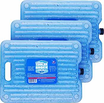 Cooler Shock Ice Packs for Cooler - Reusable, Premium, Large Ice Pack and Lunch Cooler Set for Lo... | Amazon (US)