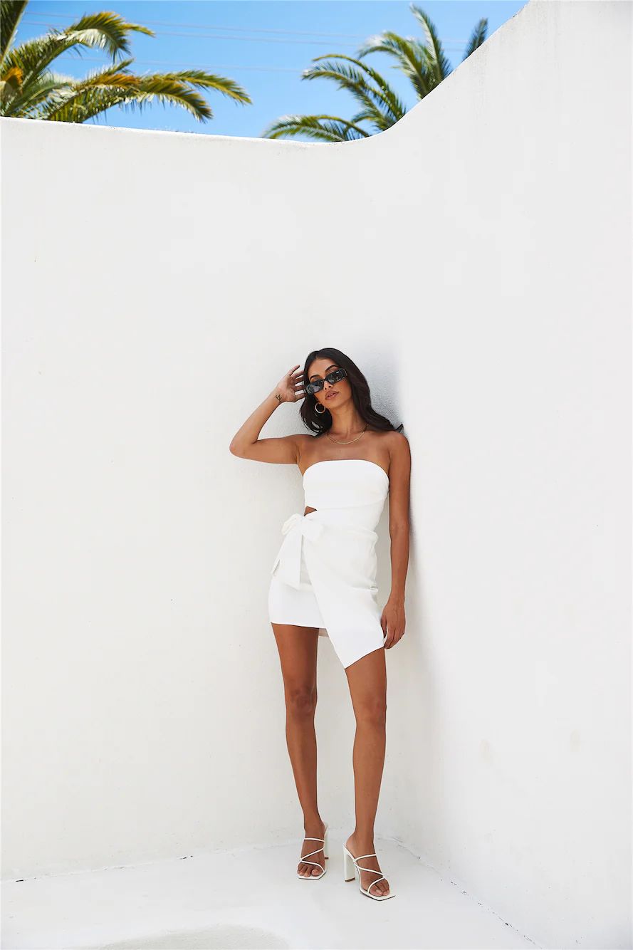 Dress It Up Mini Dress White | Hello Molly