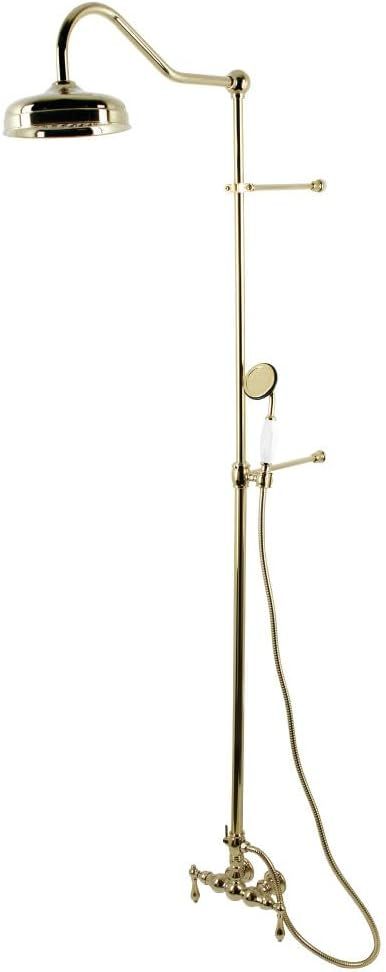Kingston Brass CCK6172 Vintage Shower Combination, Polished Brass | Amazon (US)