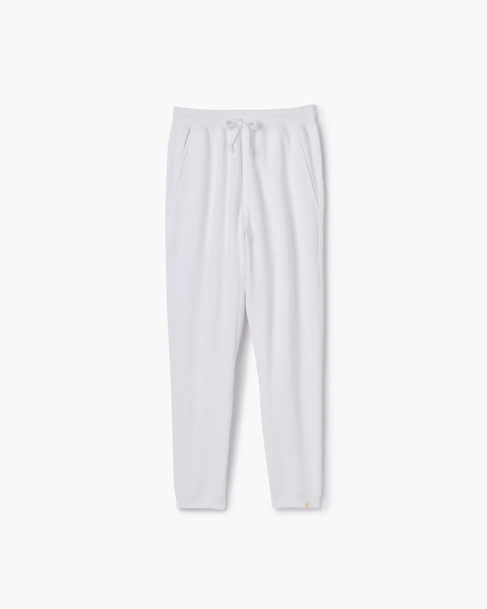 Core Fleece Jogger in White | Sweatpants | Unisex Clothing | TKEES
