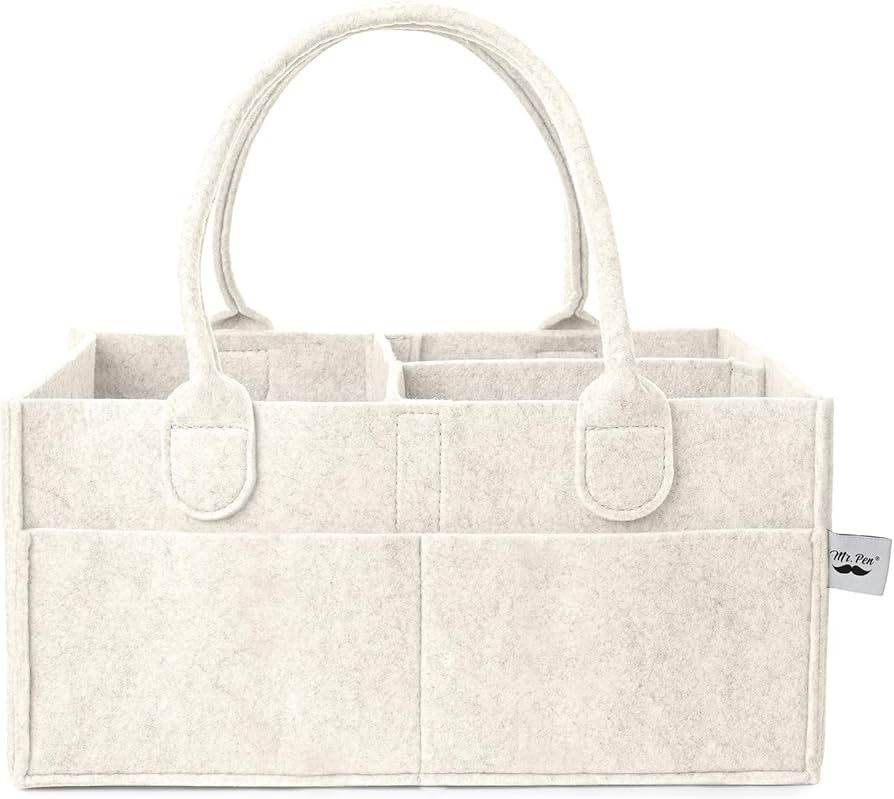 Mr. Pen- Baby Diaper Caddy Organizer, Beige, Baby Organizer, Car Diaper Caddy | Amazon (US)