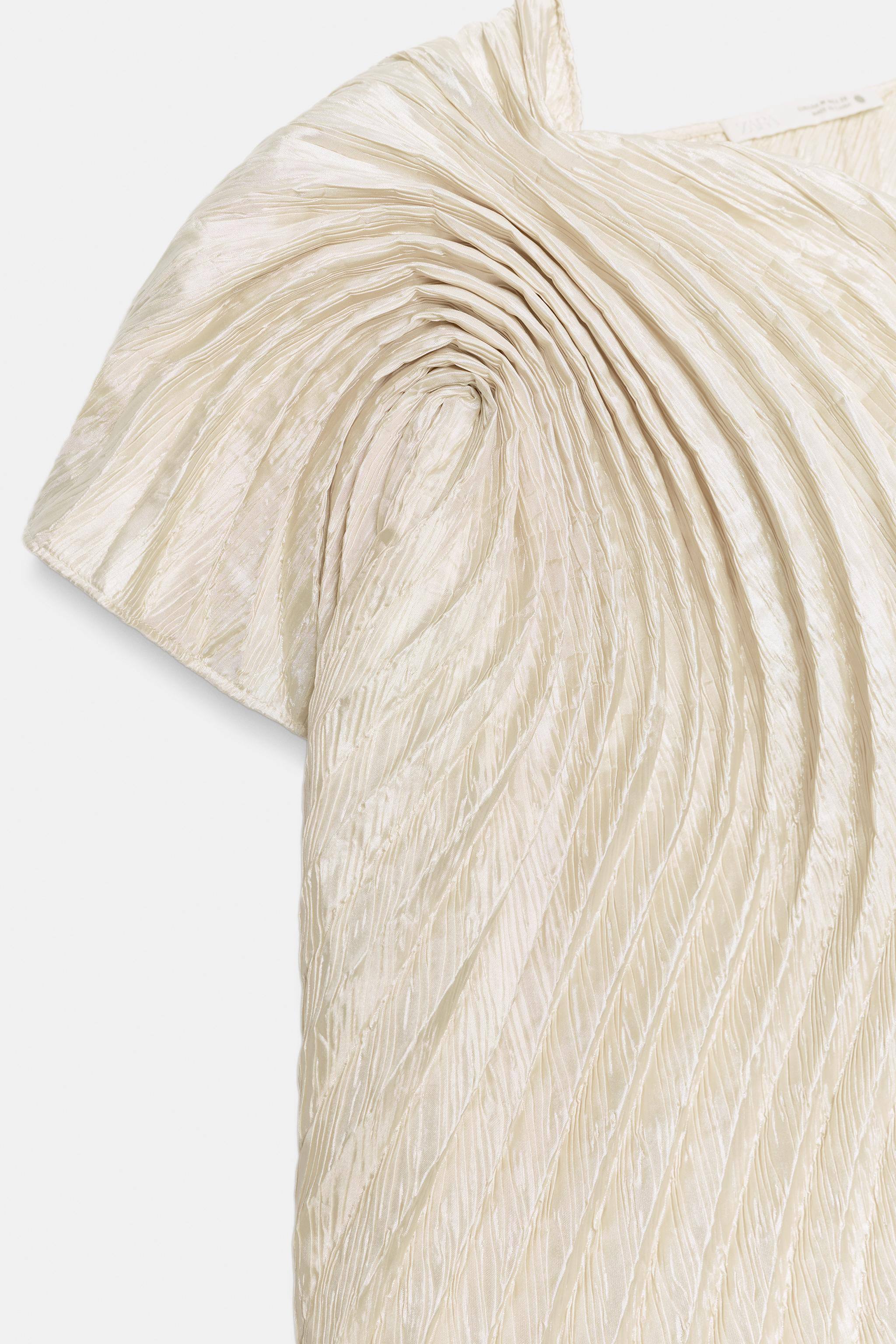ZW COLLECTION PLEATED TOP | Zara US