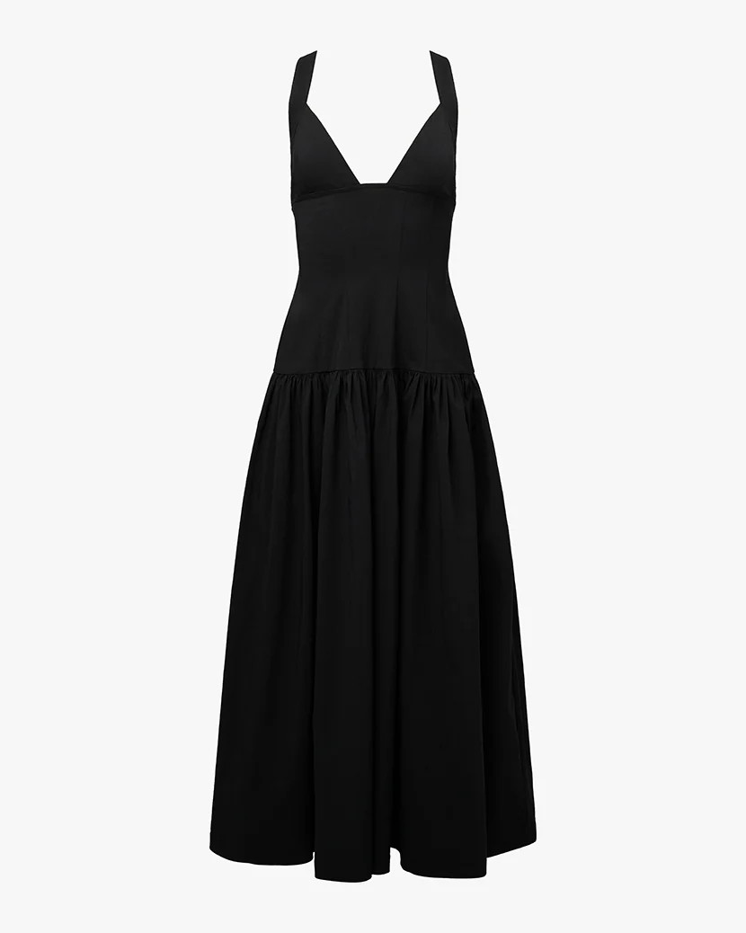 Peplum Drop Waist Midi Dress | We Wore What