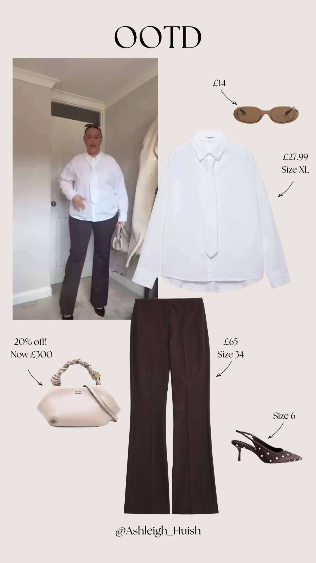Shop my Outfit of the Day 
White Shirt, A&F Trousers, Spring Styling, Ganni Bag, Kitten Heels, Night Out Outfit 

 #LTKspringtrends #LTKspring #LTKeurope