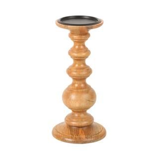10" Honey Wood Pillar Candle Holder by Ashland® | Michaels Stores