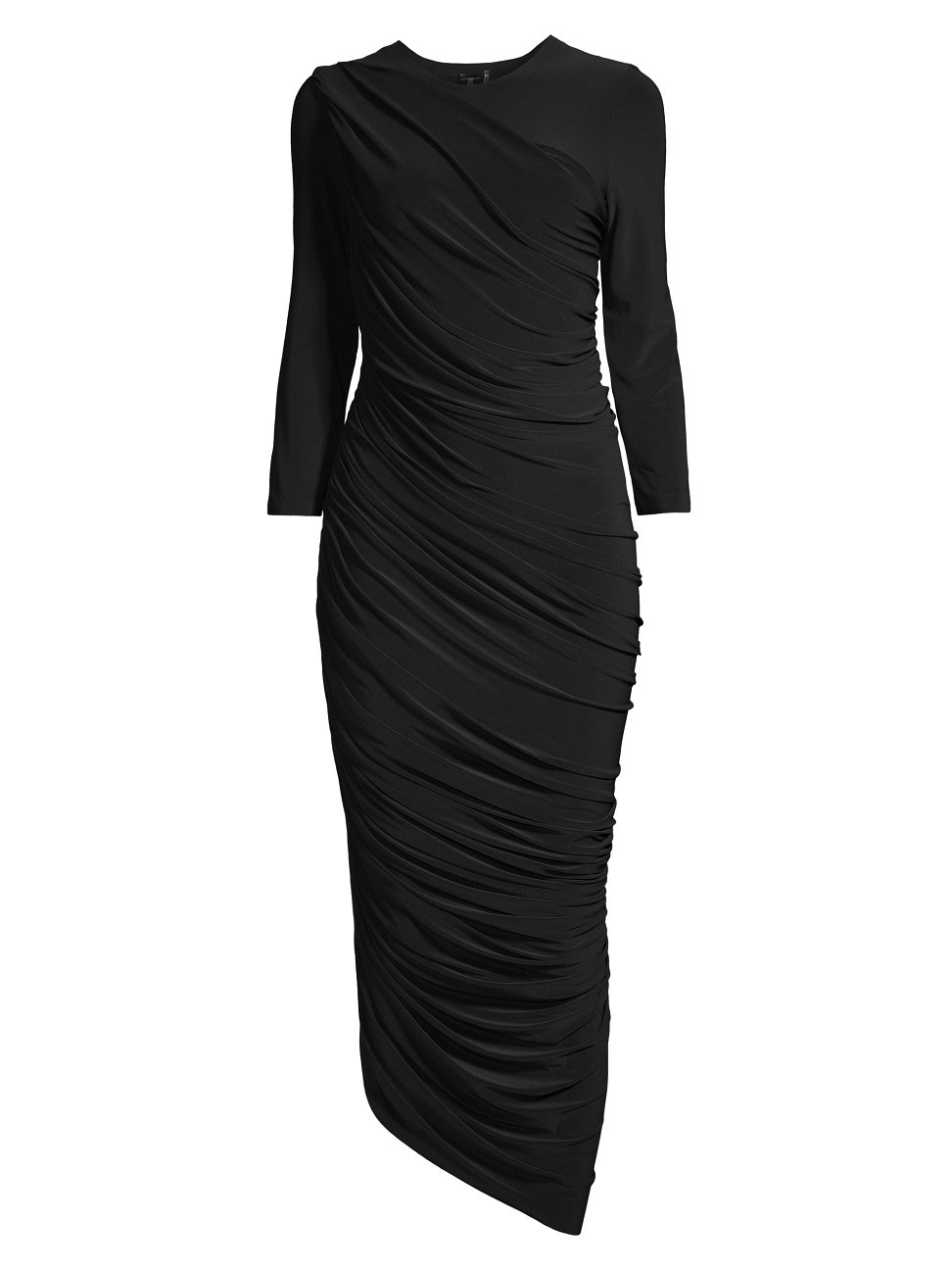 Norma Kamali Diana Ruched Long Sleeve Gown | Saks Fifth Avenue