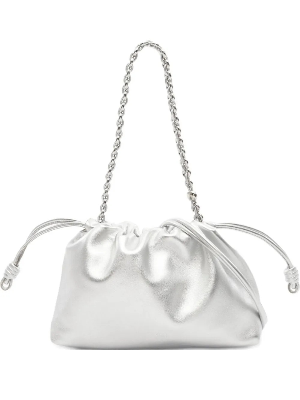 Loewe Pre-Owned 2020s Medium Flamenco Bucket Bag | Silver | FARFETCH EG | Farfetch Global