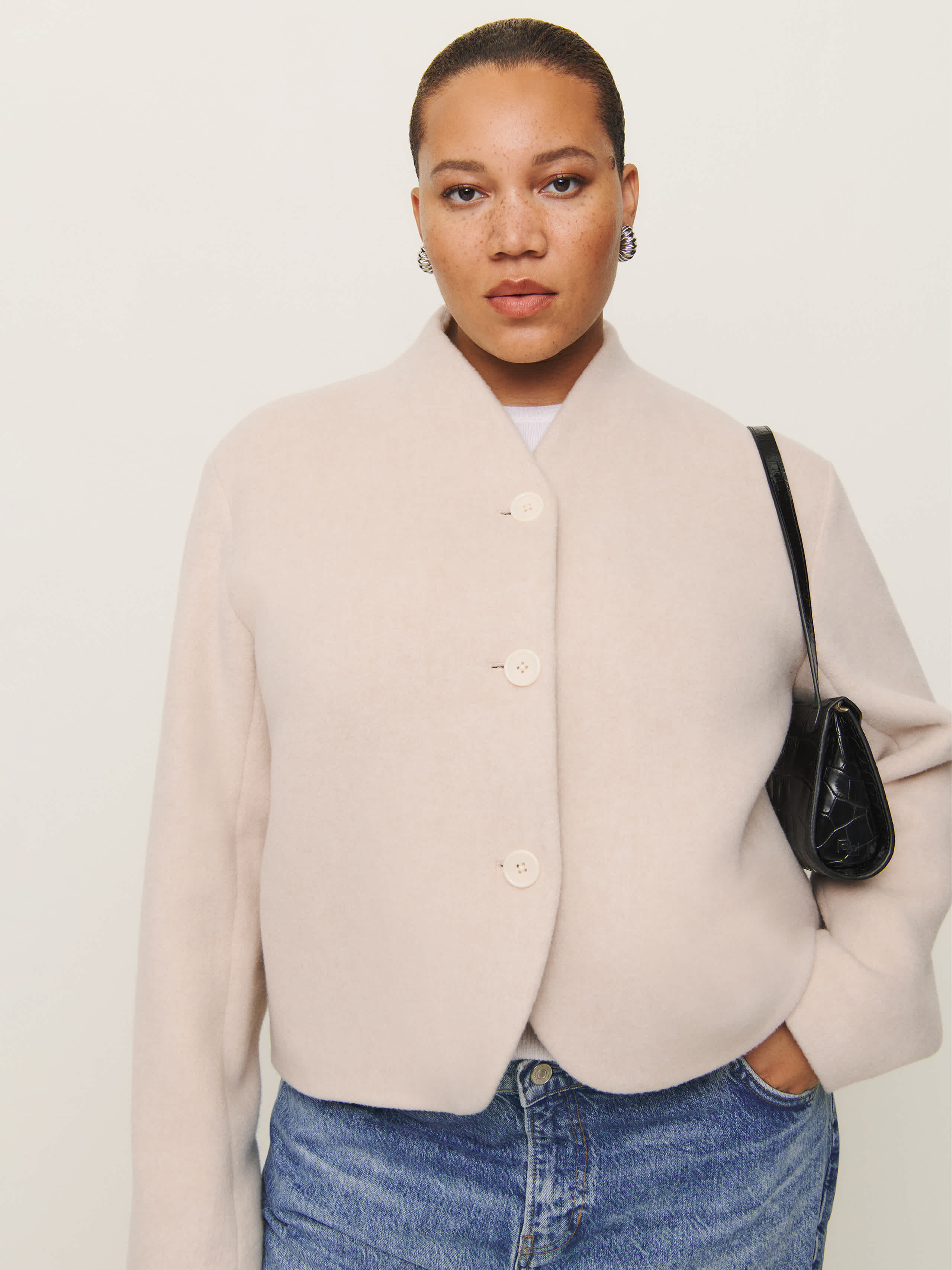 Reformation Owen Jacket Es Ivory 3X | Reformation (Global)
