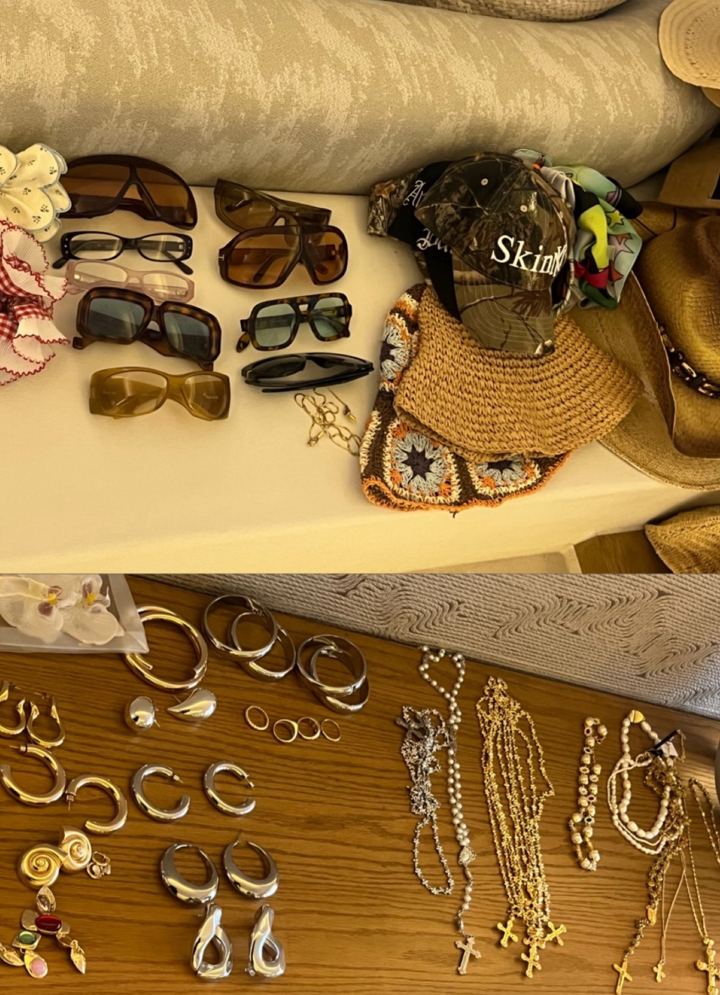 Do you think this is enough accessories for a lil beach vacation?

Accessories, sunglasses, earrings, rosary necklaces, cross necklaces, beach wear, vacation outfit

#LTKStyleTip #LTKPlusSize