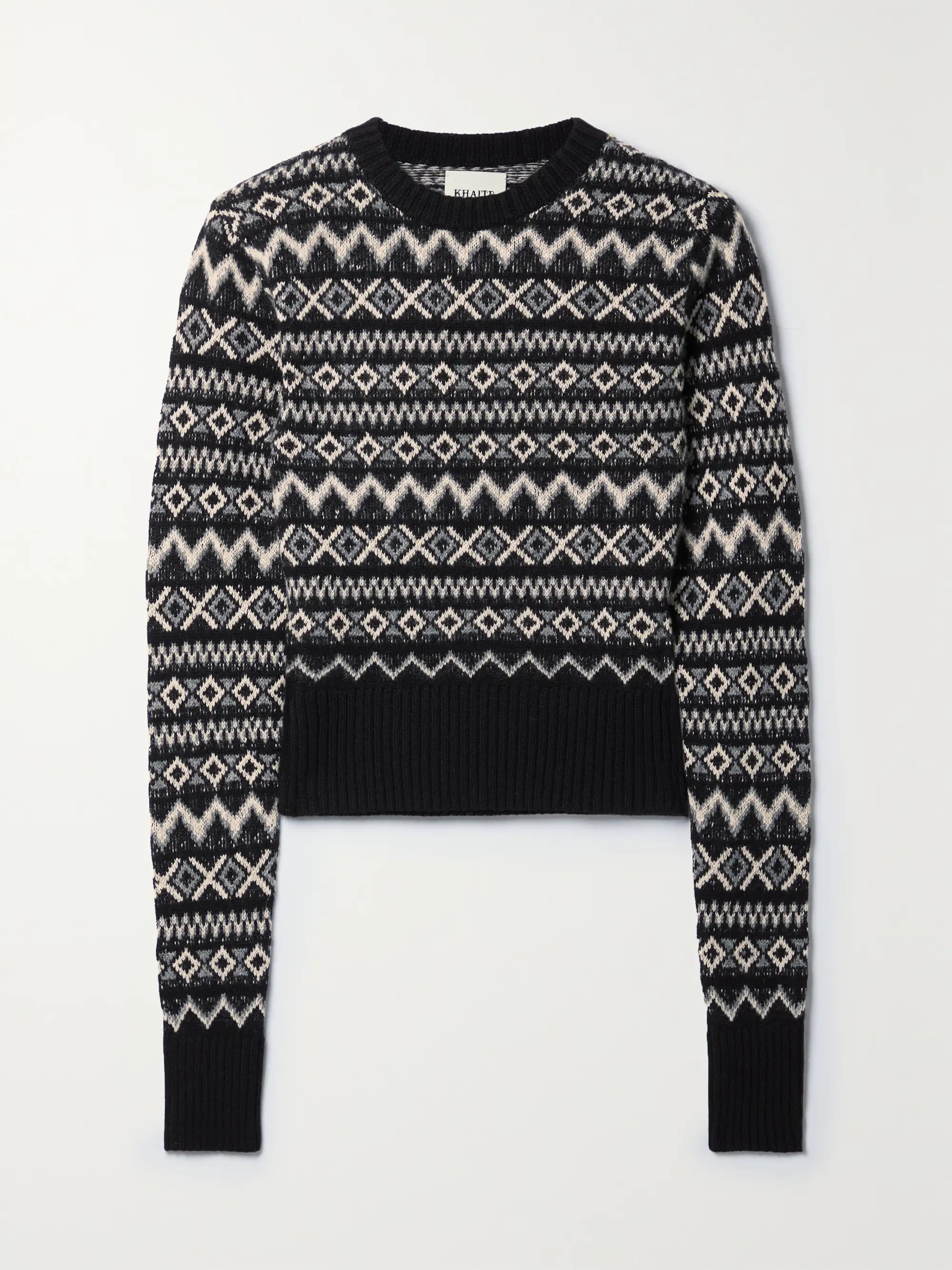 Aroon verkürzter Pullover aus Kaschmir mit Fair-Isle-Muster | NET-A-PORTER (UK & EU)