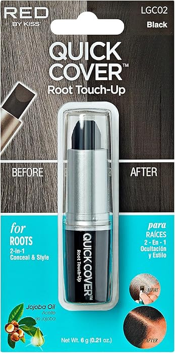 RED by Kiss Quick Cover Root Touch Up Stick, Water-Resistant Temporary Gray Hair Concealer with B... | Amazon (US)