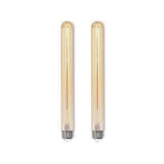 40 - Watt Equivalent T9 Long Dimmable Medium Screw Decorative LED Light Bulb Amber Light 2100K, 2... | The Home Depot