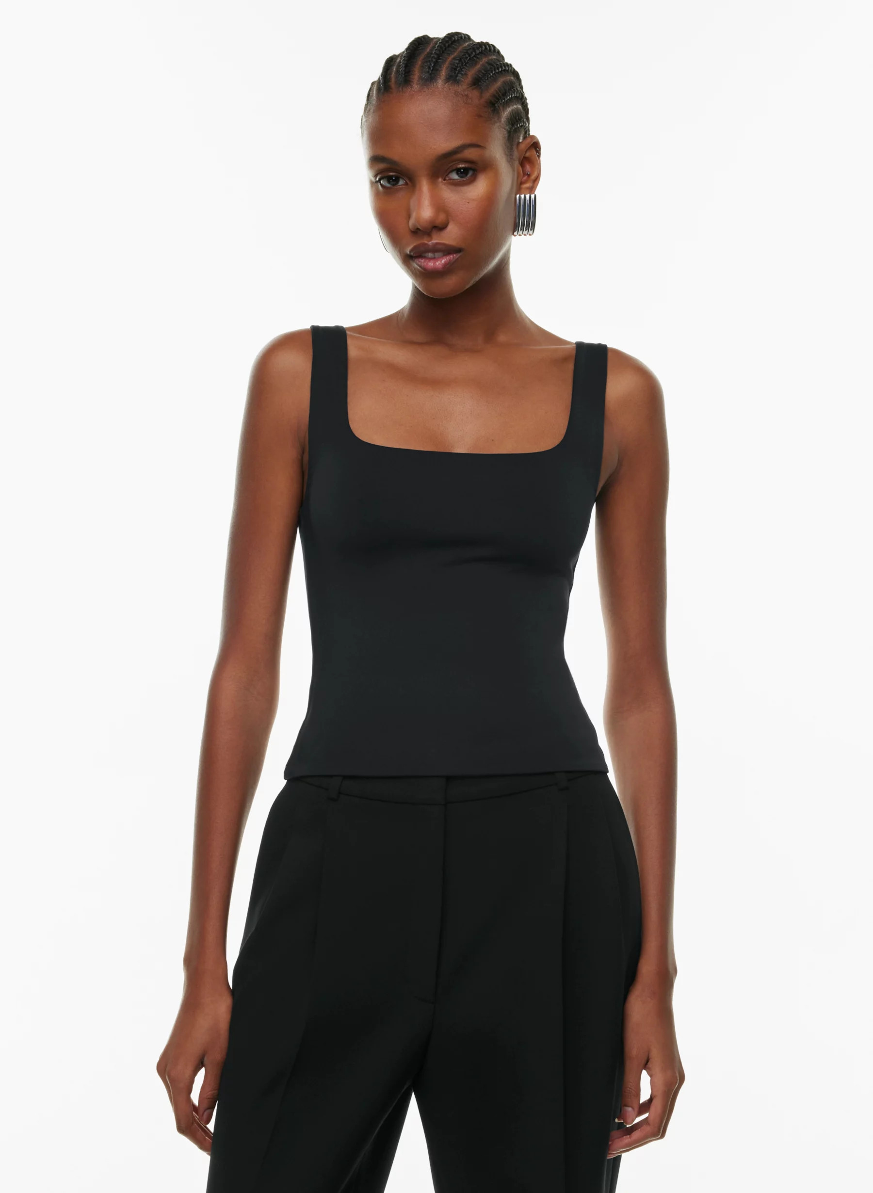 CONTOUR SQUARENECK WAIST TANK | Aritzia