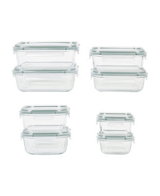 Kitchen 16 Piece Glass Food Storage Set | Macy's