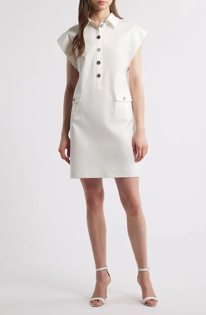 Ming Wang x Tanya Foster Utility Shift Dress | Nordstrom | Nordstrom