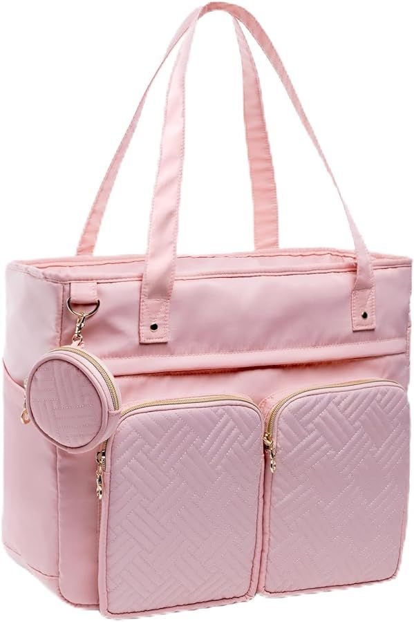 Teacher Tote Bags for Work Women, Large Teacher Bag with Laptop Compartment, Nursing Tote Bag, Ut... | Amazon (US)