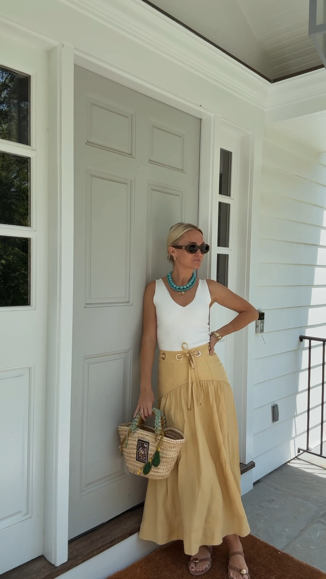 Two easy summer outfits when you need to look put together quickly