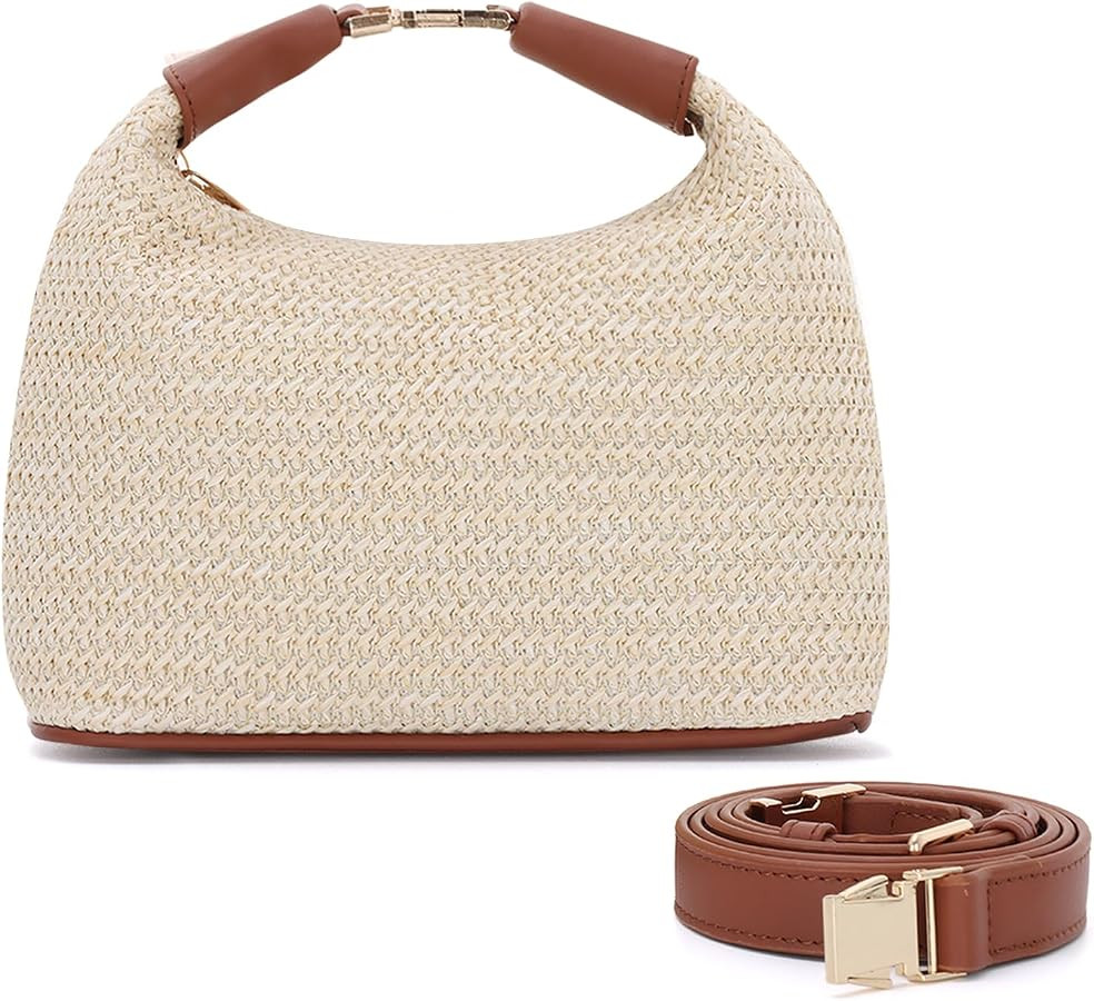 SUKUTU Straw Bag for Women Summer Beach Shoulder Bag Vacation Woven Crossbody Purse Small Top Han... | Amazon (US)