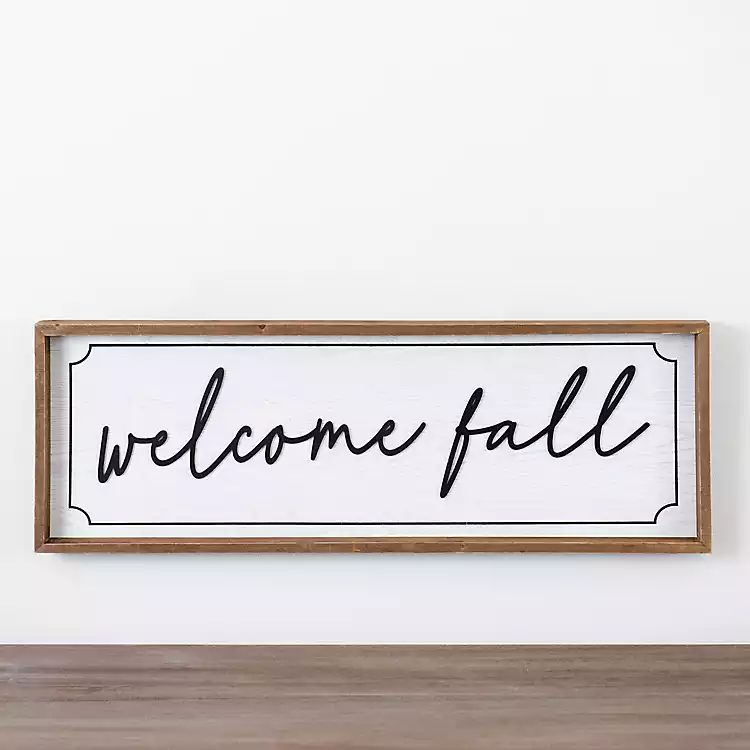 Welcome Fall Wood Wall Plaque | Kirkland's Home